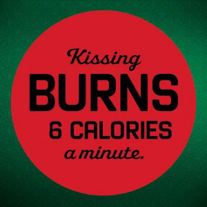 kissing burns calories
