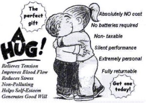 Hugging makes you happy and healthy Hug Day