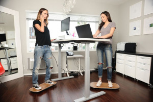 Create a standing desk exercise