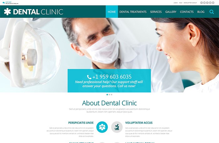 dentist WordPress themes
