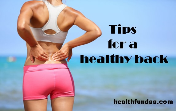 Top tips for promoting a healthy back